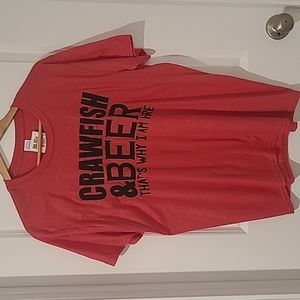 Crawfish and Beer T-Shirt, Size L